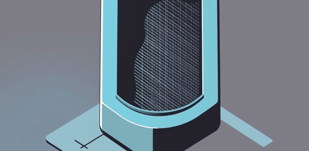 Ilustração isométrica de painel tecnológico azul, capa do artigo sobre o php2shell no PHP