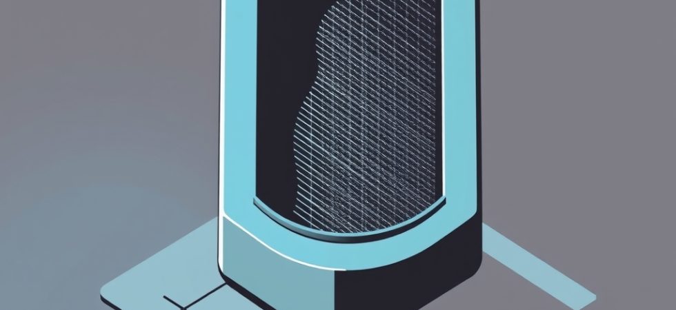 Ilustração isométrica de painel tecnológico azul, capa do artigo sobre o php2shell no PHP